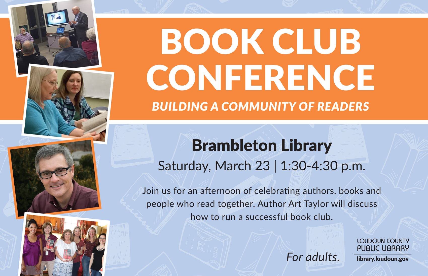 of Readers" at Brambleton Library Art Taylor